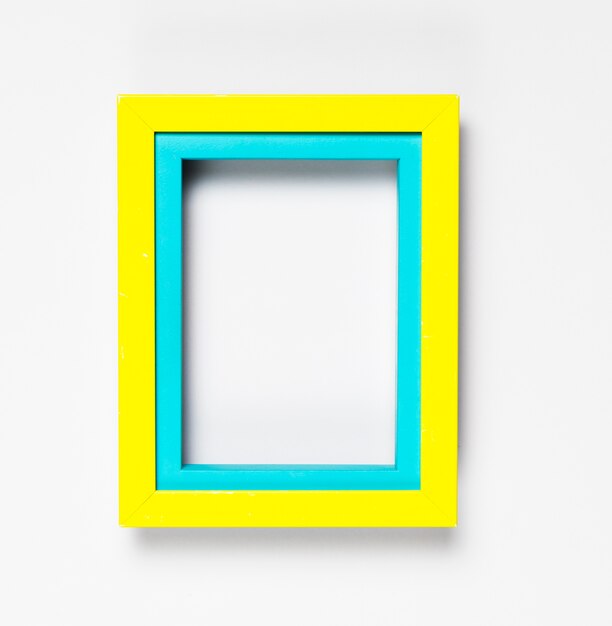 Top view colorful decorative frame