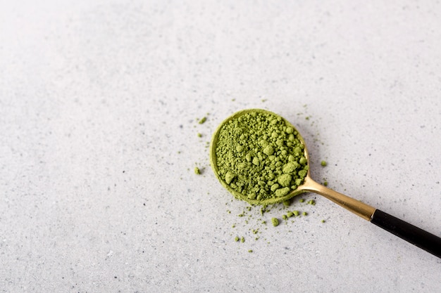 top view of condiment powder concept