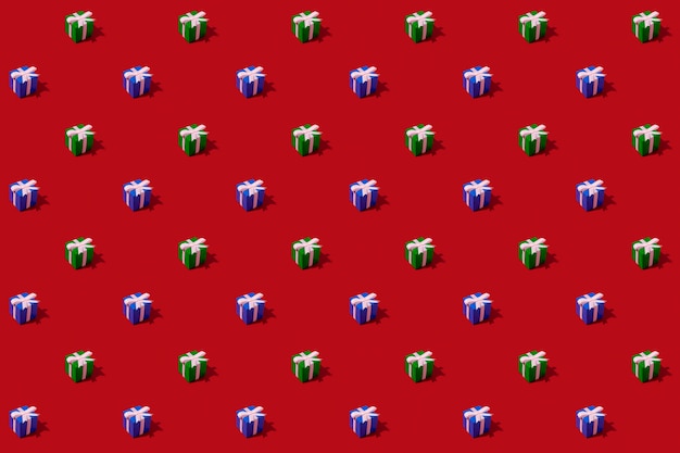 無料写真 上面図装飾的なクリスマス要素の構成パターン