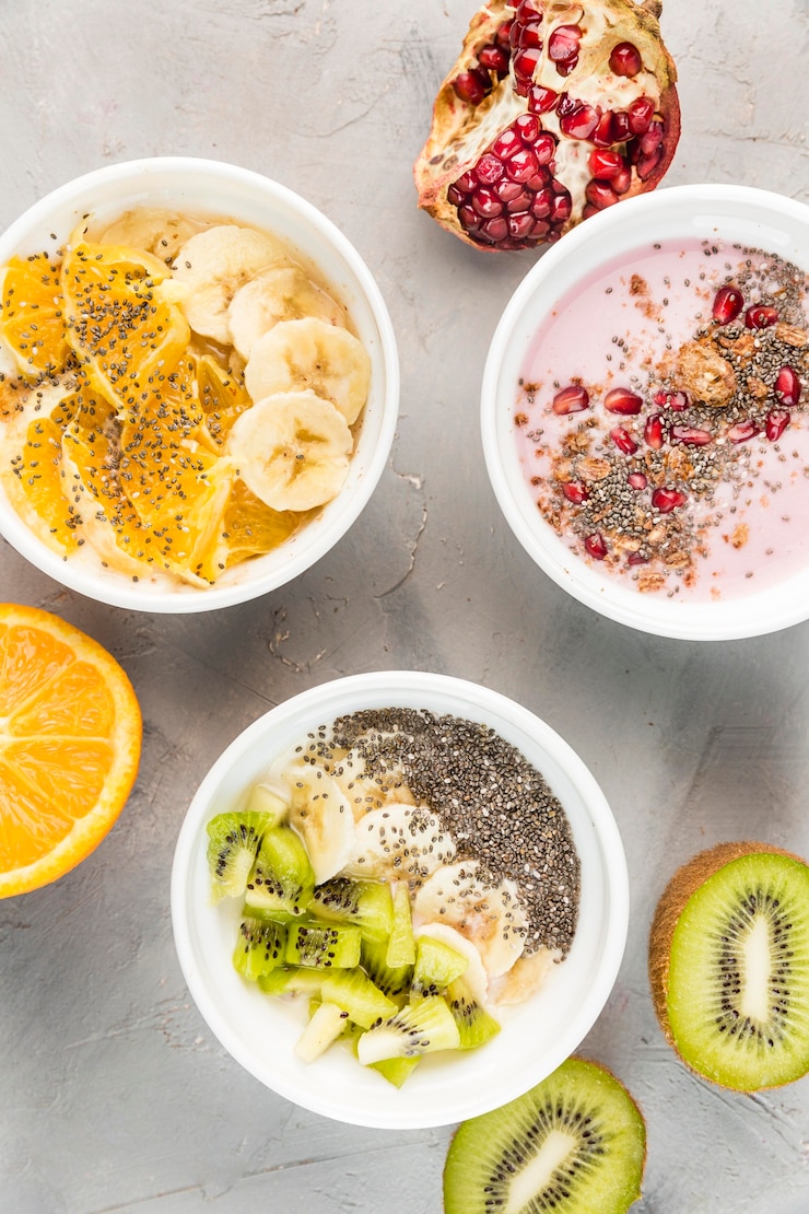 Free Photo top view delicious breakfast ready to be served