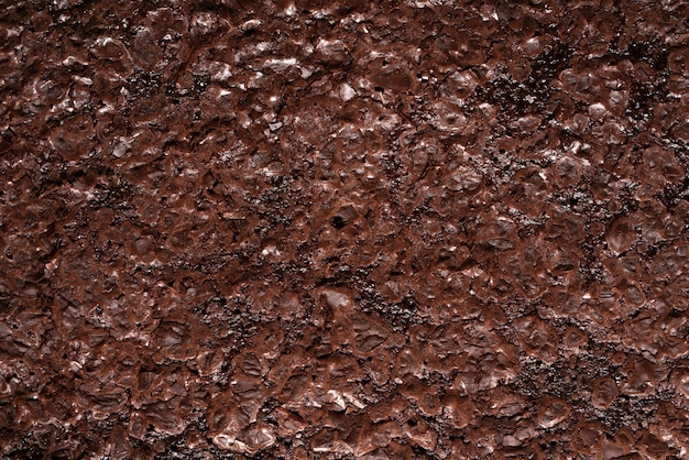 Foto gratuita vista dall'alto delizioso brownie da vicino