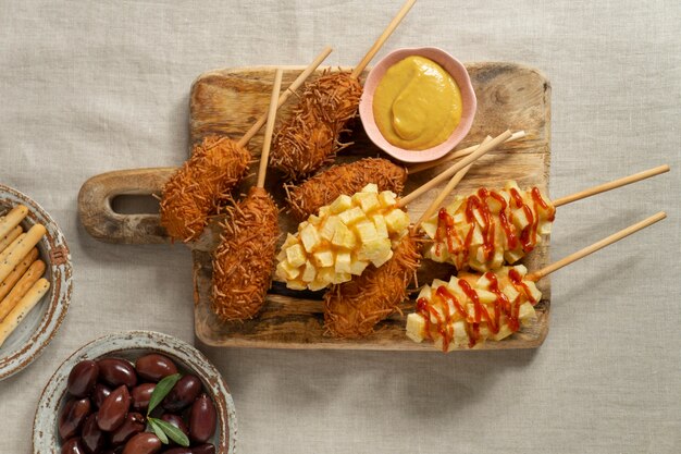 맛있는 옥수수 개에 대한 상위 뷰