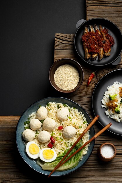 상위 뷰 맛있는 인도네시아 bakso