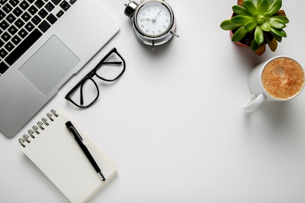 Get High-Quality Free Stock Photos: Top View Desk with Notepad