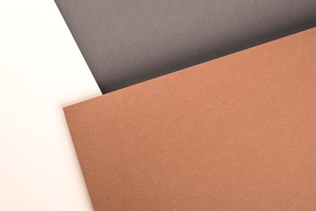 Top view of different paper sheets