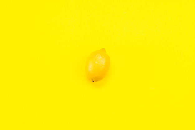 Top view of exotic juicy lemon