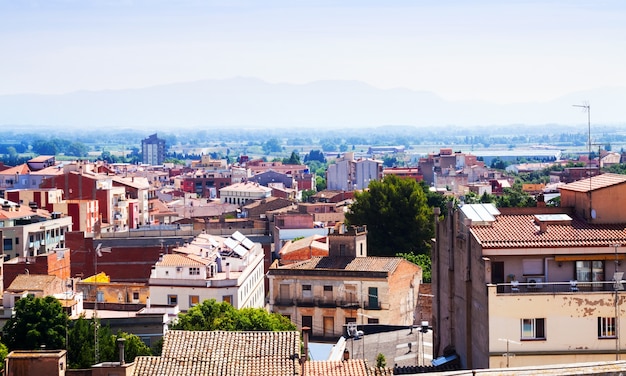 Top view of Figueres. Catalonia