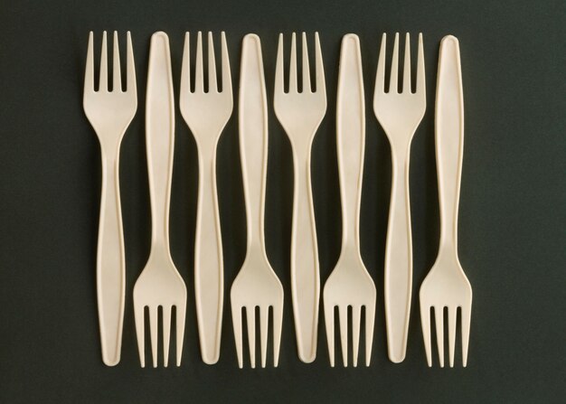 Top view forks arrangement