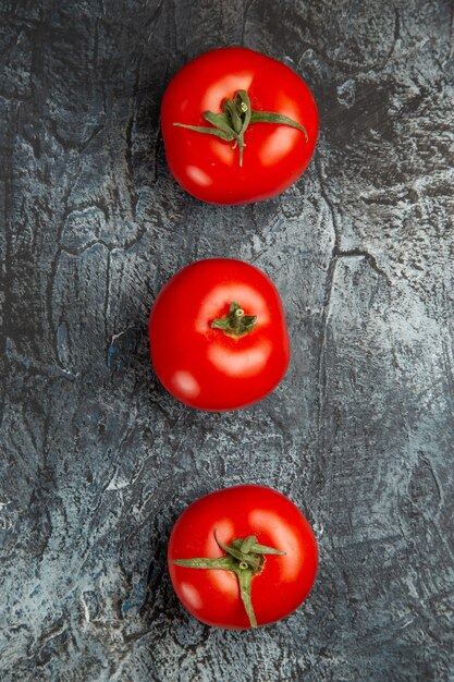 Top view fresh red tomatoes