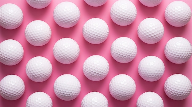 上面図のゴルフ ボールの配置