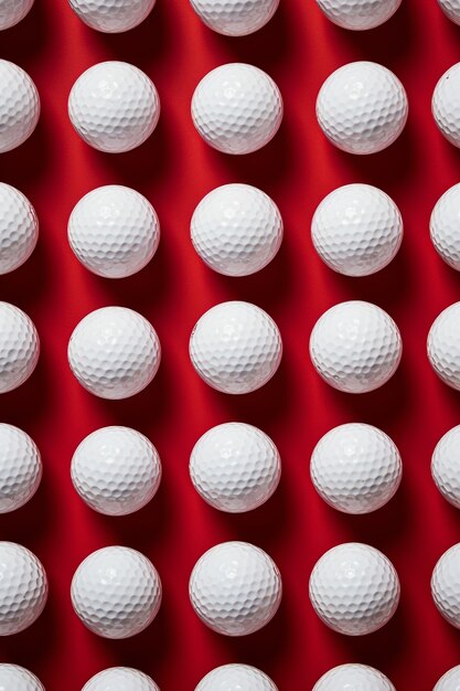 Расположение мячей для гольфа, вид сверху