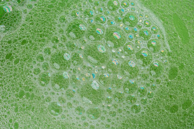 上面図緑の液体の背景