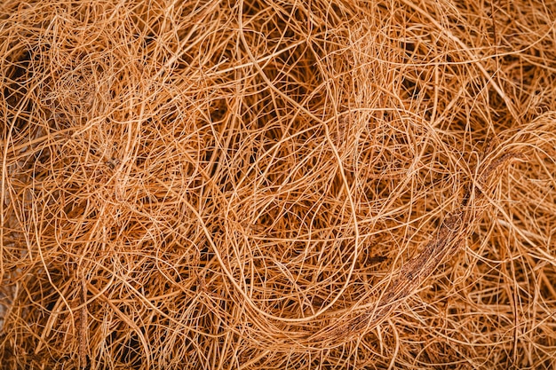 Free photo top view hay background