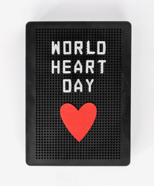 세계 심장의 날에 대한 심장의 상위 뷰