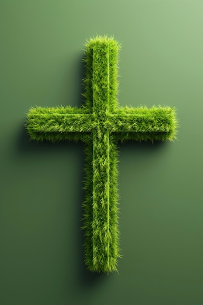 Бесплатное фото Верхний вид святого креста в студии