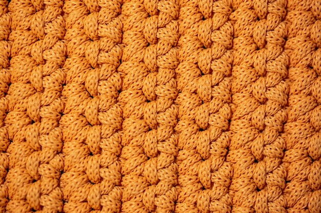 Top view of knitted fabric