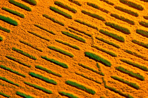 Top view lines made form sand