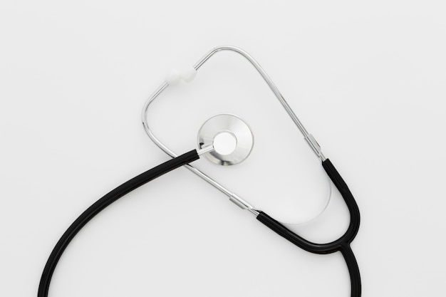 Top view medical stethoscope