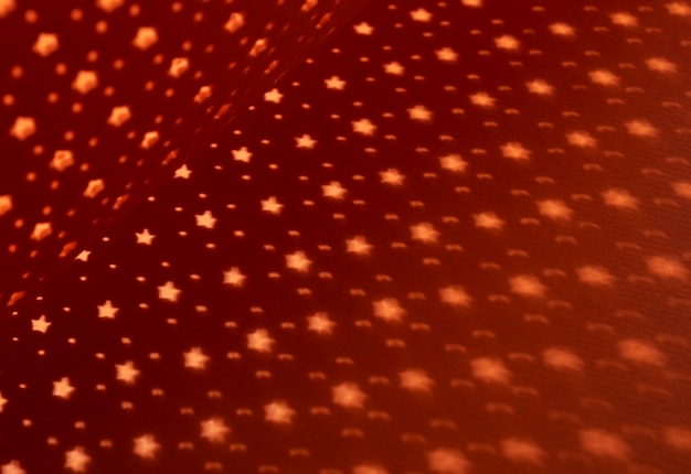 オレンジ色の背景を持つ上から見た微細孔シート