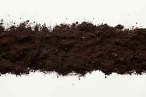 Free photo top view natural soil