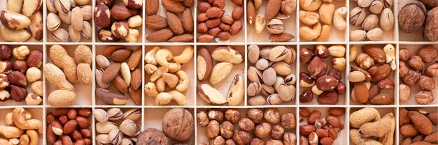Top view of nuts arrangement concept
