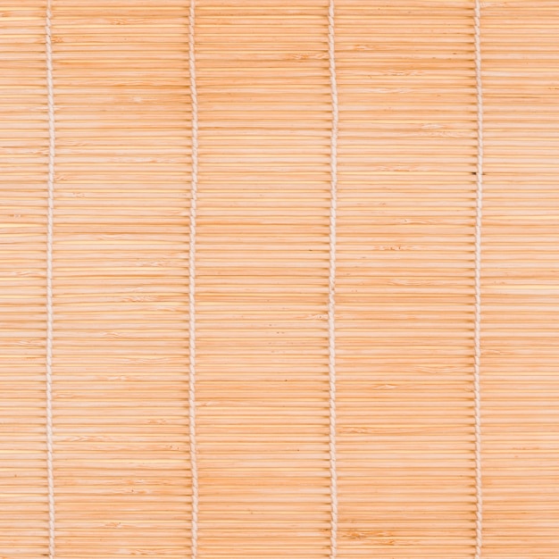 Бесплатное фото Вид сверху бамбуковой циновки