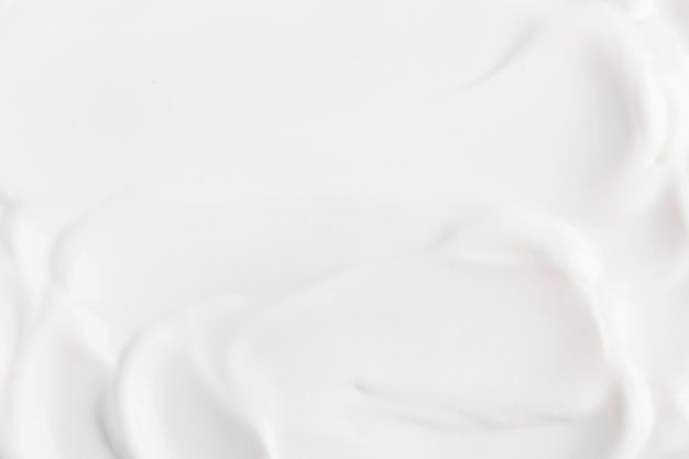 Top view paste white natural yogurt