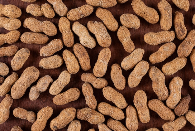 Top view peanuts texture  horizontal