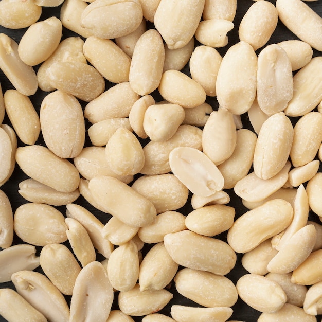 Top view of peanuts