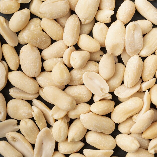 Top view of peanuts