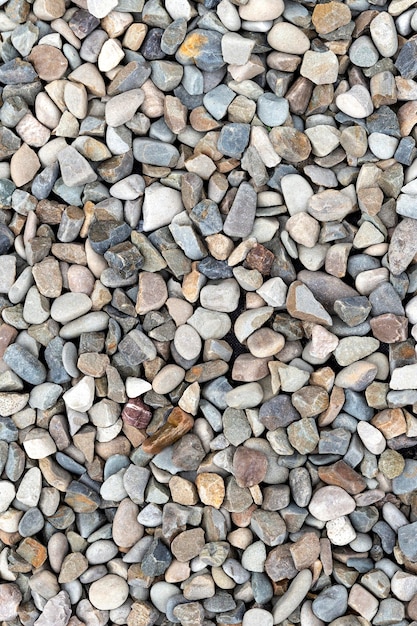 Top view pebbles arragement