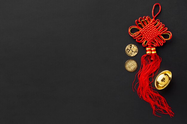 Top view of pendant for chinese new year