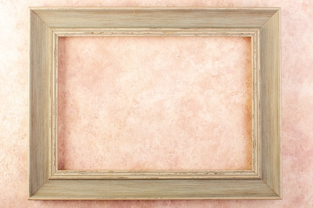 A top view photo frame empty designed isolated