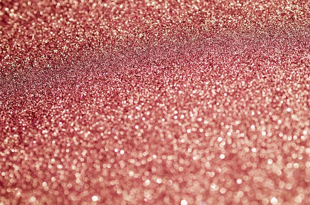 Top view pink glitter background