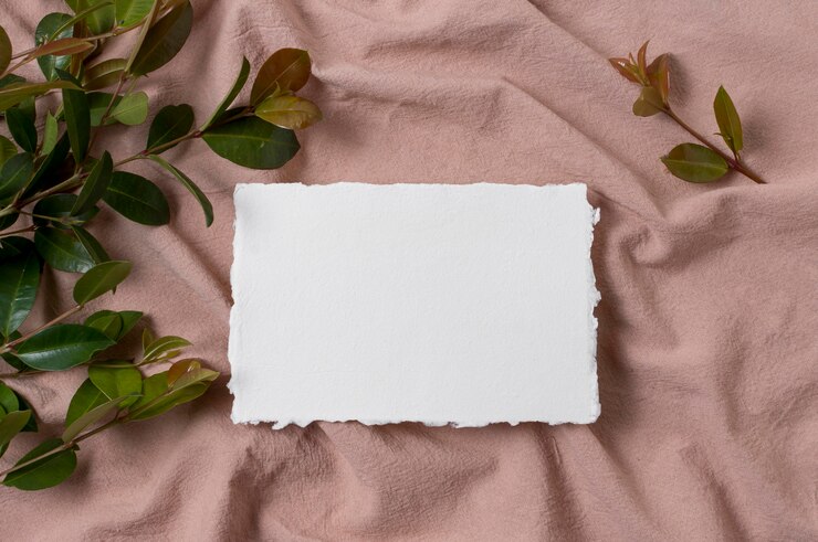 Free Photo top view plants and cloth