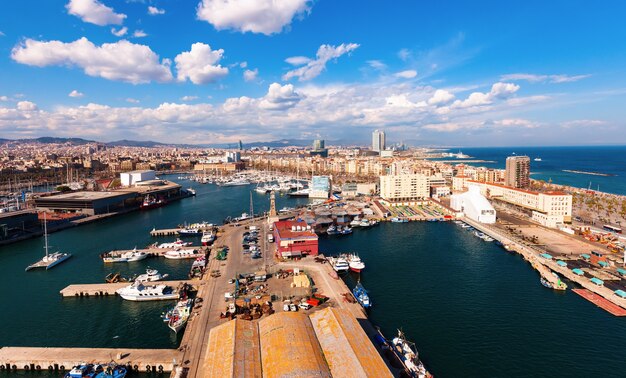 Top view of Port Vell. Barcelona