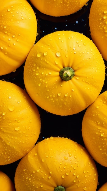 Free photo top view pumpkins arrangement