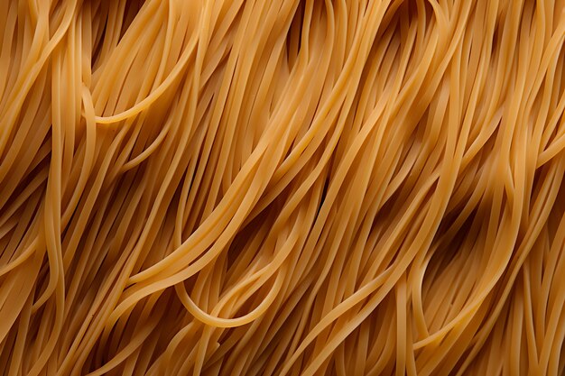 上から見ると生パスタが調理の準備ができています