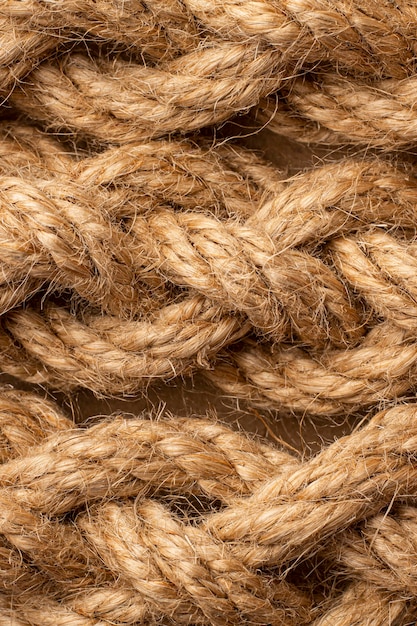 Free photo top view rope texture assortment close-up