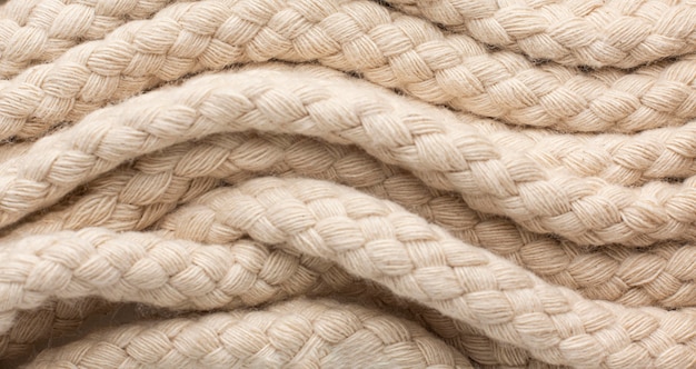 Top view rope texture assortment