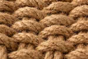 Free photo top view rope texture composition close-up