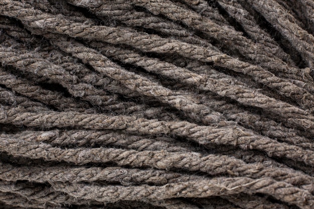 Top view rope texture composition