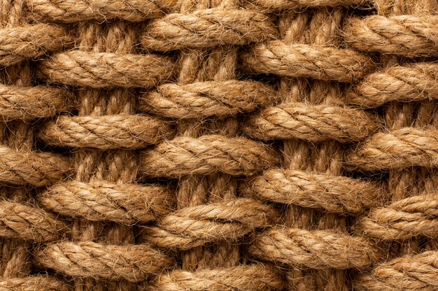 Top view rope texture composition