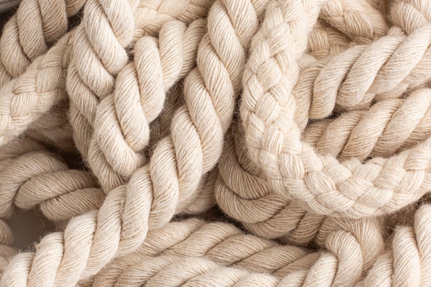 Top view rope texture composition