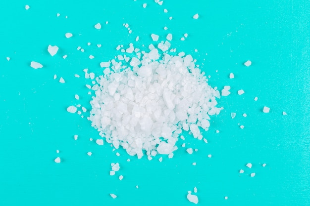 Top view of sea salt