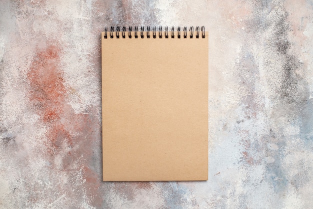 Top view simple notepad