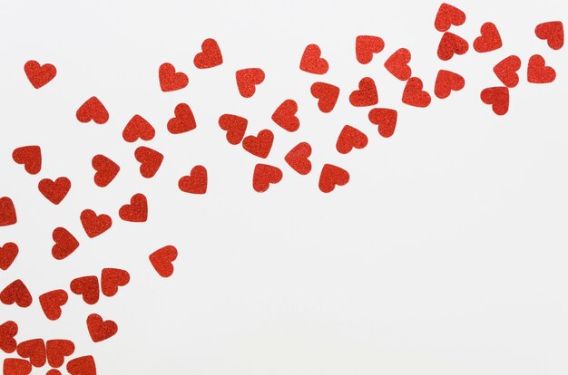 top view small heart collection
