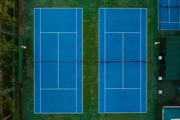 Top view sports court