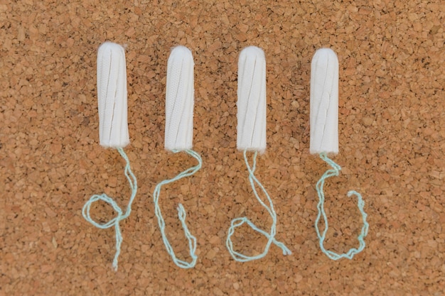 Top view tampon line