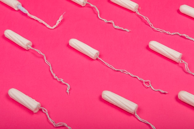 Top view tampon pattern